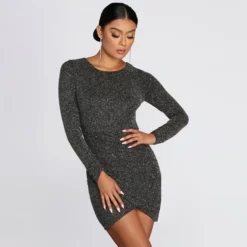 Windsor. Real Love Glitter Mini Dress