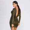 Windsor. Dazzle Diva Glitter Open Back Dress 2 Windsor. Dazzle Diva Glitter Open Back Dress -Deals Skirt Store 05101 0121 1