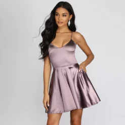 Windsor. Stunning In Satin Skater Dress -Deals Skirt Store 05101 0219 1 853089ea 66ae 46db a346 6b2be00866a0