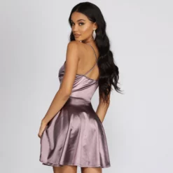 Windsor. Stunning In Satin Skater Dress -Deals Skirt Store 05101 0219 2 84e69001 27b1 4e3f 9ed9 7718ff40de84