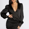 Windsor. Chic And Sleek Wrap Mini Dress