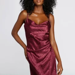 Windsor. Stylishly Fierce Satin Midi Dress 9 Windsor. Stylishly Fierce Satin Midi Dress -Deals Skirt Store 05101 0535 4