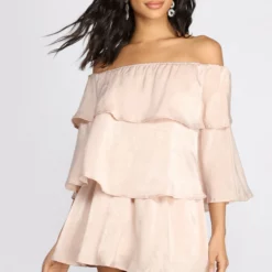 Windsor. Ravishing Ruffles Mini Dress -Deals Skirt Store 05101 0592 3