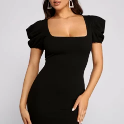 Windsor. Sweet Moments Puff Sleeve Mini Dress -Deals Skirt Store 05101 0803 3 90cae486 1682 42ed 8c3b f6704870b5fa