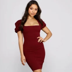 Windsor. Sweet Moments Puff Sleeve Mini Dress -Deals Skirt Store 05101 0804 1 e1ff64d6 c609 4693 8131 c1642d8f3093