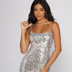 Windsor. Gorgeous Glam Sequin Mini Dress 8 Windsor. Gorgeous Glam Sequin Mini Dress -Deals Skirt Store 05101 0868 3