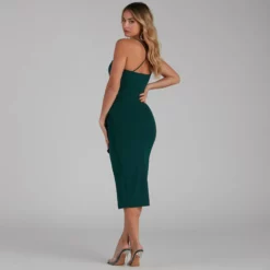 Windsor. Add Some Flair Ruffle Detail Midi Dress -Deals Skirt Store 05101 0993 2