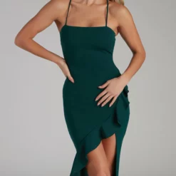 Windsor. Add Some Flair Ruffle Detail Midi Dress -Deals Skirt Store 05101 0993 3