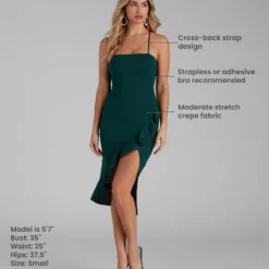 Windsor. Add Some Flair Ruffle Detail Midi Dress -Deals Skirt Store 05101 0993 9 6b60a3fa f4eb 4a6c ab8d 9f57dd15c0c8