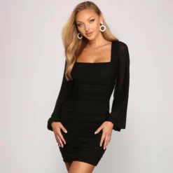 Windsor. Forever Chic Mesh Bodycon Mini Dress