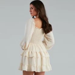 Windsor. So Sweet Ruffled Cutout Skater Dress -Deals Skirt Store 05101 1124 2 8cb92146 4c69 4e8c a22c 42064bd653a0