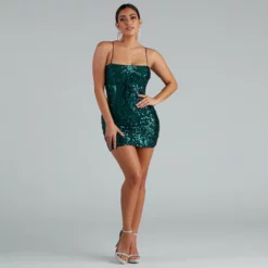 Windsor. Live It Up Sequin Mini Dress