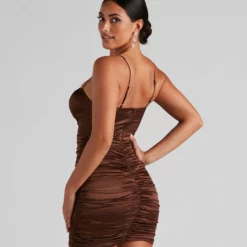 Windsor. It Girl Energy Satin Mini Dress 8 Windsor. It Girl Energy Satin Mini Dress -Deals Skirt Store 05101 1284 2