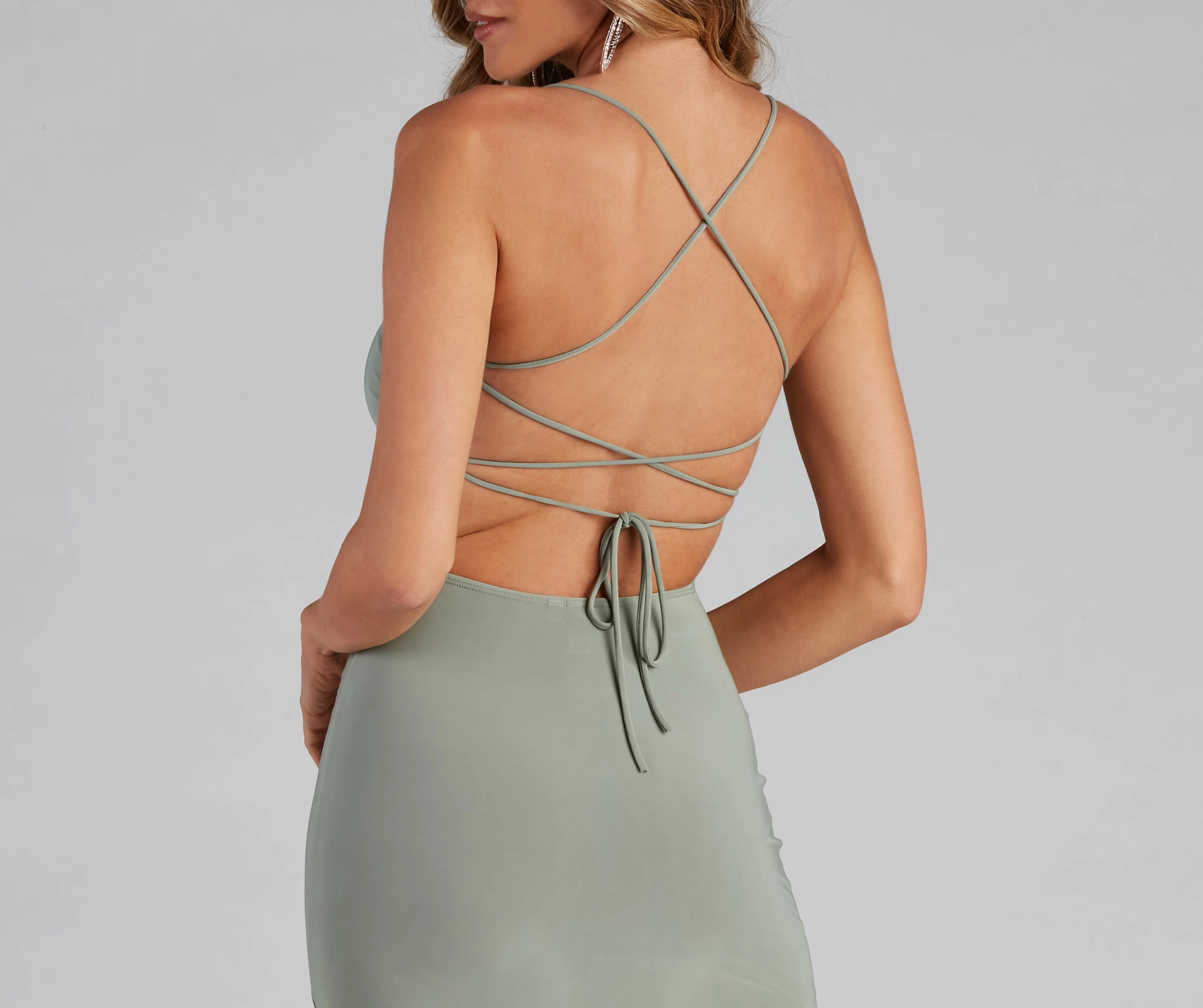 Windsor. Stylish Strappy Moment Midi Dress 9 Windsor. Stylish Strappy Moment Midi Dress - Image 7