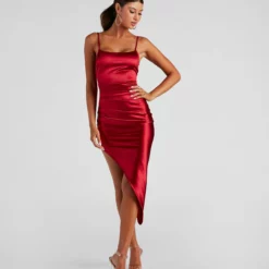 Windsor. Alluring Silhouette Satin Midi Dress -Deals Skirt Store 05101 1440 1 93699d62 c4ce 4ff0 8a9c 21cd5fd6cd41