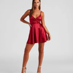 Windsor. Stunning Style Satin Skater Dress -Deals Skirt Store 05101 1462 3 4b64e8f3 990e 4123 bc5a c8c8b3ab75fc