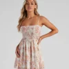 Windsor. Shift In Seasons Floral Skater Dress