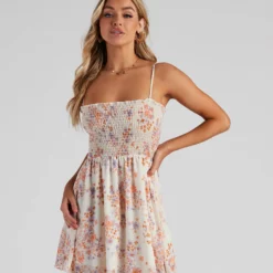 Windsor. Shift In Seasons Floral Skater Dress