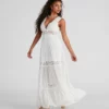 Windsor. Summer Frolic Crochet Maxi Dress