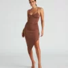 Windsor. Show Me Off V-Neck Slit Midi Dress 2 Windsor. Show Me Off V-Neck Slit Midi Dress -Deals Skirt Store 05101 1659 1