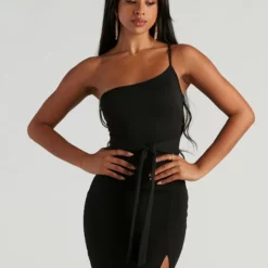 Windsor. Major Charm Crepe One Shoulder Dress -Deals Skirt Store 05101 1699 4