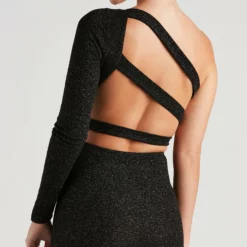 Windsor. Moonlight Glitter One-Shoulder Dress -Deals Skirt Store 05101 1725 4