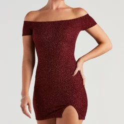 Windsor. Love Spark Glitter Off The Shoulder Dress 9 Windsor. Love Spark Glitter Off The Shoulder Dress -Deals Skirt Store 05101 1735 4
