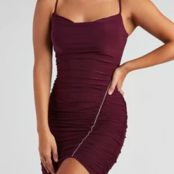 Windsor. Coveted Glam Rhinestone Trim Dress -Deals Skirt Store 05101 1804 4