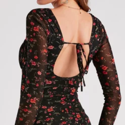 Windsor. Into The Floral Mesh Mini Dress -Deals Skirt Store 05101 1865 4