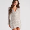 Windsor. Ready For Midnight Sequin Mini Dress 1 Windsor. Ready For Midnight Sequin Mini Dress -Deals Skirt Store 05101 1883 1
