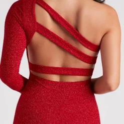 Windsor. Moonlight Glitter One-Shoulder Dress -Deals Skirt Store 05101 1899 4