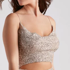 Windsor. Holiday Glow Sequin Cutout Dress 9 Windsor. Holiday Glow Sequin Cutout Dress -Deals Skirt Store 05101 1918 4