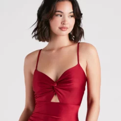 Windsor. Stylish Upgrade Satin Midi Dress -Deals Skirt Store 05101 1934 4