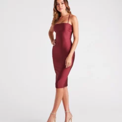 Windsor. First Impression Lace-Up Midi Dress -Deals Skirt Store 05101 1940 3