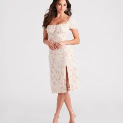 Windsor. Charming Allure Floral Midi Dress