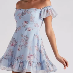 Windsor. Easy Breezy In Floral Chiffon Dress 9 Windsor. Easy Breezy In Floral Chiffon Dress -Deals Skirt Store 05101 2052 4