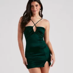 Windsor. Front Runner Satin Lace-Up Dress -Deals Skirt Store 05101 2083 1