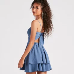 Windsor. Here To Twirl Ruffled Skater Dress 7 Windsor. Here To Twirl Ruffled Skater Dress -Deals Skirt Store 05101 2119 2