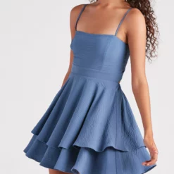 Windsor. Here To Twirl Ruffled Skater Dress 9 Windsor. Here To Twirl Ruffled Skater Dress -Deals Skirt Store 05101 2119 4