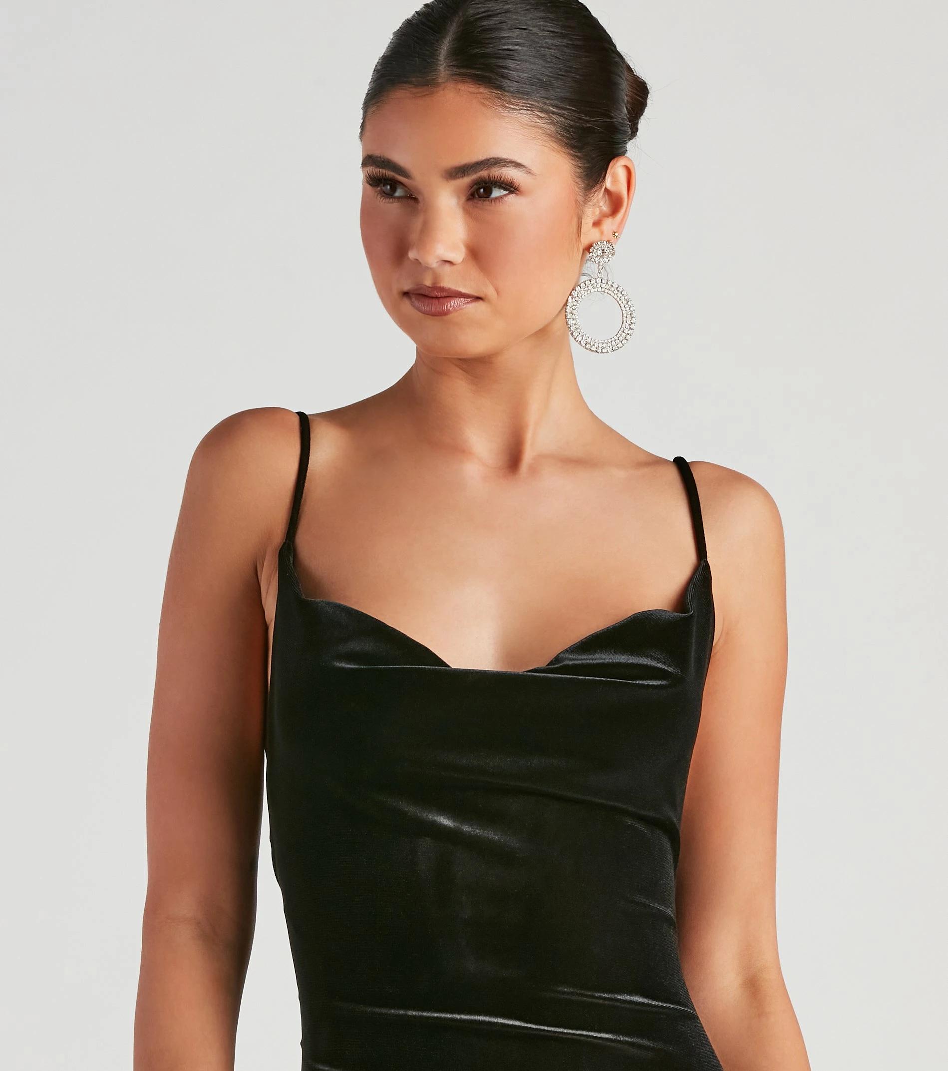 Windsor. Sweet Love Velvet Midi Slip Dress 6 Windsor. Sweet Love Velvet Midi Slip Dress - Image 4