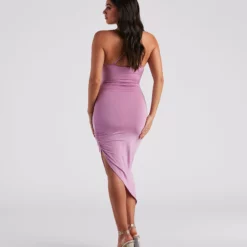 Windsor. Show Me Off V-Neck Slit Midi Dress -Deals Skirt Store 05101 2196 2 ba4f756e 8bc0 4454 a9dc 10658e1c3d48
