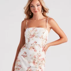 Windsor. Fall For Floral Chiffon Midi Dress -Deals Skirt Store 05101 2249 4