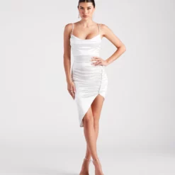 Windsor. Sleek Sheen Satin Midi Dress -Deals Skirt Store 05101 2254 1 42ce0531 f8a8 4c7d b300 7e9548551698