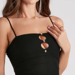 Windsor. Take Me Out Rhinestone Mini Dress -Deals Skirt Store 05101 2315 4