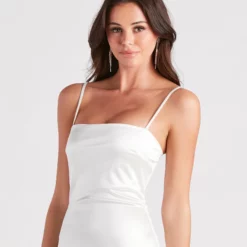 Windsor. Day Glow Satin A-Line Short Dress -Deals Skirt Store 05101 2344 4 2fa47faf 301e 41f4 b5b8 59d7f7d1aeae