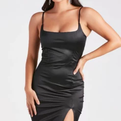 Windsor. Luxurious Night Satin Midi Dress -Deals Skirt Store 05101 2500 4 5ceb03d2 bf4c 4c49 ab91 0b577e52d904