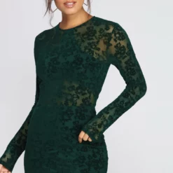 Windsor. Velvet Burnout Mini Dress -Deals Skirt Store 05101 8848 1