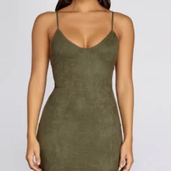 Windsor. Stylish Stunner Faux Suede Dress -Deals Skirt Store 05102 0199 3