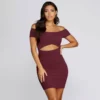 Windsor. Casual Cut Out Mini Dress