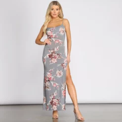 Windsor. Fresh Blooms Side Slit Maxi Dress -Deals Skirt Store 05102 0289 4 350d6060 aca2 421c b7b5 a3c352443e9d